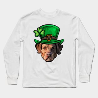 St Patricks Day Chesapeake Bay Retriever Long Sleeve T-Shirt